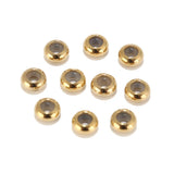 50pcs 8mm Stainless Steel Rubber Stopper Spacer Beads for Jewelry Making