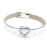 50pcs Metal Leather Wrist Strap 8mm DIY Accessories for Slide Letters Charms