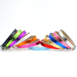 50pcs Metal Leather Wrist Strap 8mm DIY Accessories for Slide Letters Charms