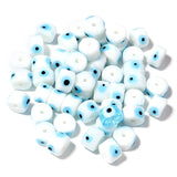 50pcs 9*6mm Multicolor Glass Evil Eye Beads DIY Jewelry Making Accessories