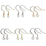 50pcs 925 Silver Earrings Clasps Hooks Ear Components for DIY Jewelry Making
