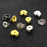 50pcs 925 Sterling Silver Earrings Backs Plug Butterfly Earring Stopper DIY Jewe