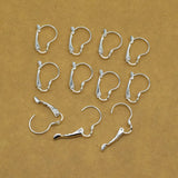 50pcs 925 Sterling Silver Earring Hooks 1.3*2CM