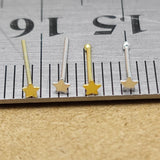 50pcs 925 Sterling Silver Tiny Star Nose Stud Pin Nez Piercing