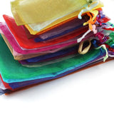 50pcs Organza Bags Jewelry Packaging Gift Pouches Drawstring Packaging Pouches