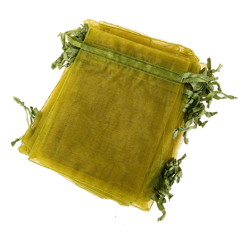 50pcs 9x12cm Organza Bags Jewelry Packaging Gift Pouches