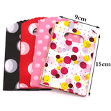 50pcs 9x15cm Plastic Gift Bags Handle Pouches for Christmas Wedding