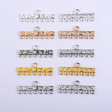 50pcs Zinc Alloy Silver Charm Necklace Pendant DIY Jewelry For Women&Men