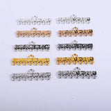 50pcs Zinc Alloy Silver Charm Necklace Pendant DIY Jewelry For Women&Men