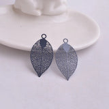 50pcs Painted Shell Charms 20mm*38mm