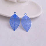 50pcs Painted Shell Charms 20mm*38mm