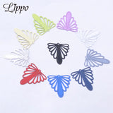 50pcs AB3179 Filigree Wings Charms Earrings DIY Jewelry Making