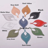 50pcs Matte Silver Rose Charms Necklace Shape Earring Pendant Findings