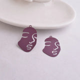 50pcs AB5101 20mm*29mm Face Mask Charms Pendants Diy Jewelry