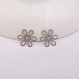 50pcs Flower Filigree Charms for Jewelry Making