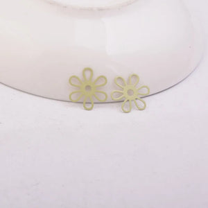 50pcs Flower Filigree Charms for Jewelry Making