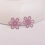 50pcs Flower Filigree Charms for Jewelry Making