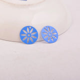 50pcs Flower Charms for Women's Earrings DIY Jewelry Parts