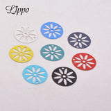 50pcs Flower Charms for Women's Earrings DIY Jewelry Parts