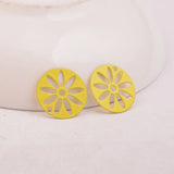 50pcs Flower Charms for Women's Earrings DIY Jewelry Parts