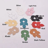50pcs Leaf Charms Earring Pendant 19*30mm Leaves Findings Woman Bijoux