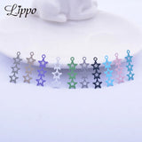50pcs Leaf Charms Earring Pendant Leaves Findings For Woman Bijoux