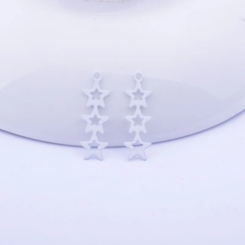 50pcs Leaf Charms Earring Pendant Leaves Findings For Woman Bijoux