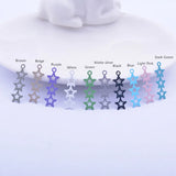 50pcs Leaf Charms Earring Pendant Leaves Findings For Woman Bijoux