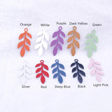 50pcs Leaf Charms Earrings Setting Jewelry Earring Findings For Woman