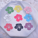 50pcs Hibiscus Flowers Charms Earring Pendant