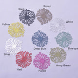 50pcs Chrysanthemum Pendant Flowers Charms for Earring Findings