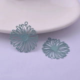 50pcs Chrysanthemum Pendant Flowers Charms for Earring Findings