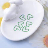 50pcs Mini Hollow Heart Charms Pendant Brass Jewelry Accessories