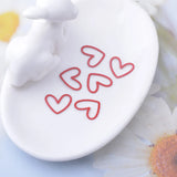50pcs Mini Hollow Heart Charms Pendant Brass Jewelry Accessories