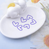 50pcs Mini Hollow Heart Charms Pendant Brass Jewelry Accessories