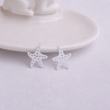 50pcs Painted Metal Starfish Charms for Jewelry Making