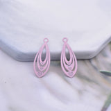 50pcs Brass Water Drop Charms Earring Pendant DIY Jewelry Decoration