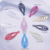 50pcs Brass Water Drop Charms Earring Pendant DIY Jewelry Decoration