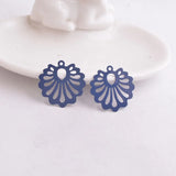 50pcs Hollow Flower Charms for DIY Jewelry Making