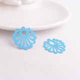 50pcs Hollow Flower Charms for DIY Jewelry Making