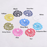 50pcs Hollow Flower Charms for DIY Jewelry Making