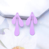 50pcs Brass Plant Leaf Charms Earring Base Rhodium Plated Pendant DIY Jewelry