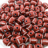 50 Acrylic Spacer Beads - Sports Theme for Jewelry Making