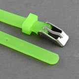 Adjustable Rubber Silicon Bracelets with Stainless Steel Clasps for Men Women