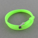 Adjustable Rubber Silicon Bracelets with Stainless Steel Clasps for Men Women