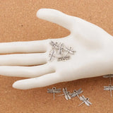50pcs Dragonfly Charm Beads Pendants Zinc Alloy Fit Jewelry L968