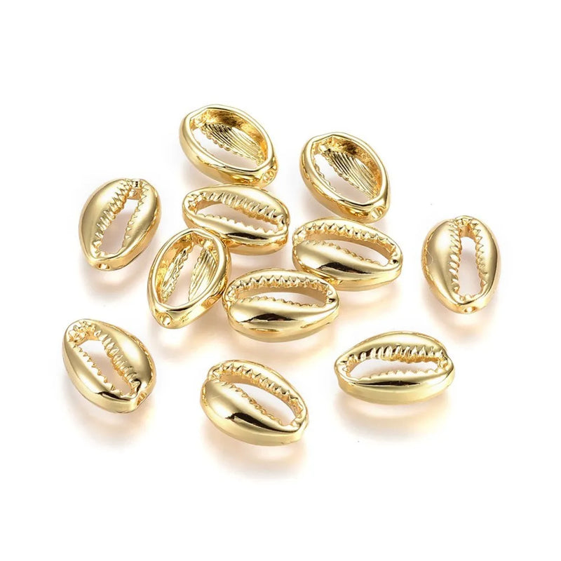 50pcs Cowrie Shell Beads for Bracelet Necklace DIY Crafts 17x12x5.5mm