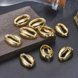 50pcs Cowrie Shell Beads for Bracelet Necklace DIY Crafts 17x12x5.5mm