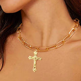 50pcs Alloy Cross Charms Pendants DIY Jewelry Making Golden & Antique Silver