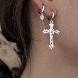50pcs Alloy Cross Charms Pendants DIY Jewelry Making Golden & Antique Silver
